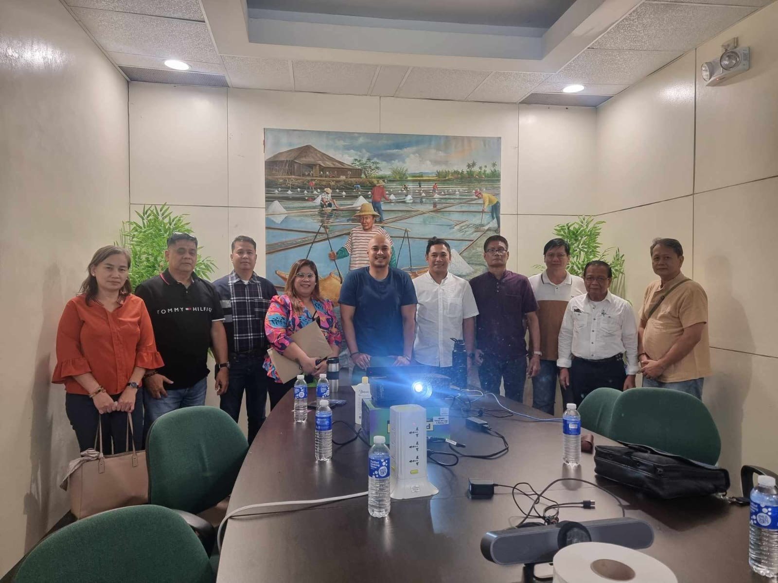 Group photograph following a business discussion
