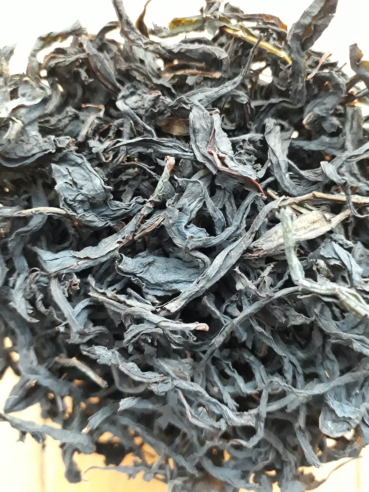 Dried fermented fireweed leaves used for ivan tea